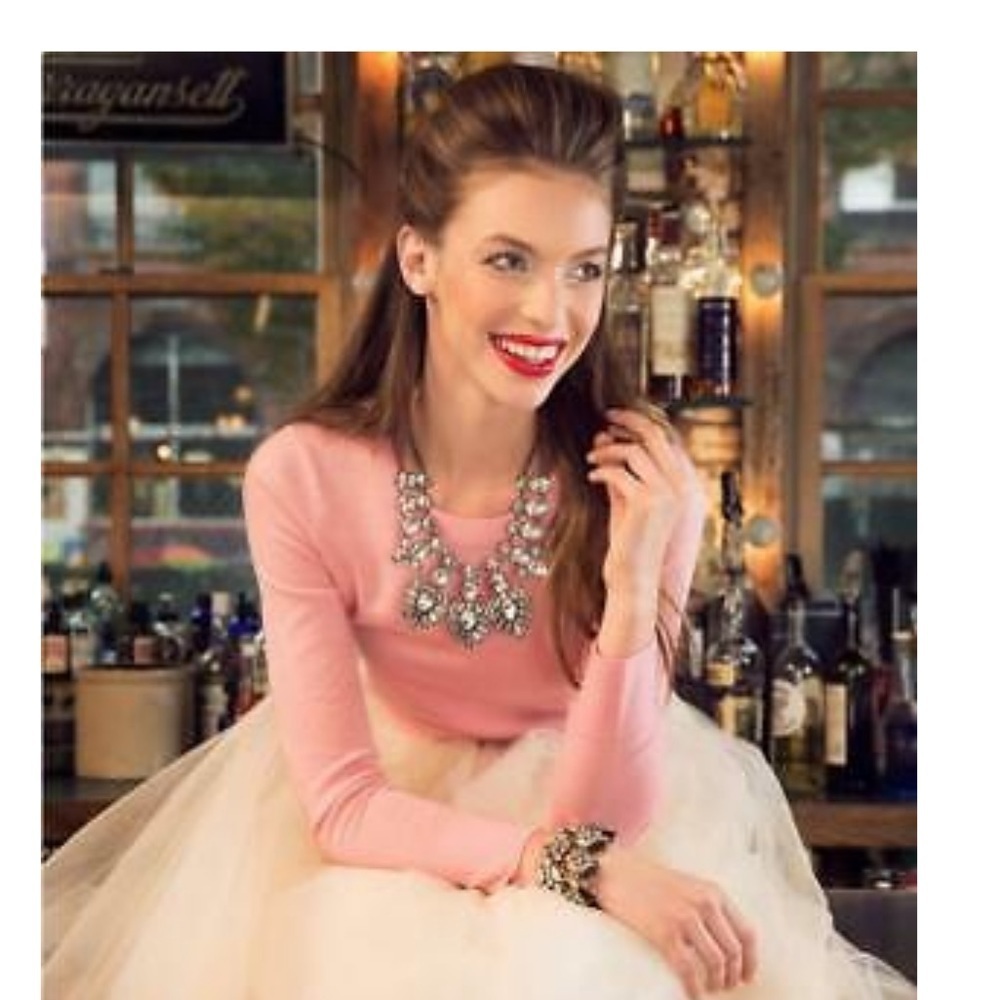 BaubleBar Crystal Feather Bib necklace - Picture 5 of 5